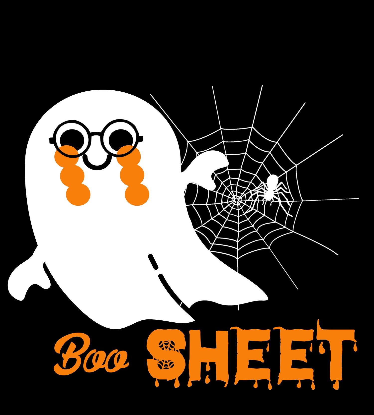 Boo Sheet Orange