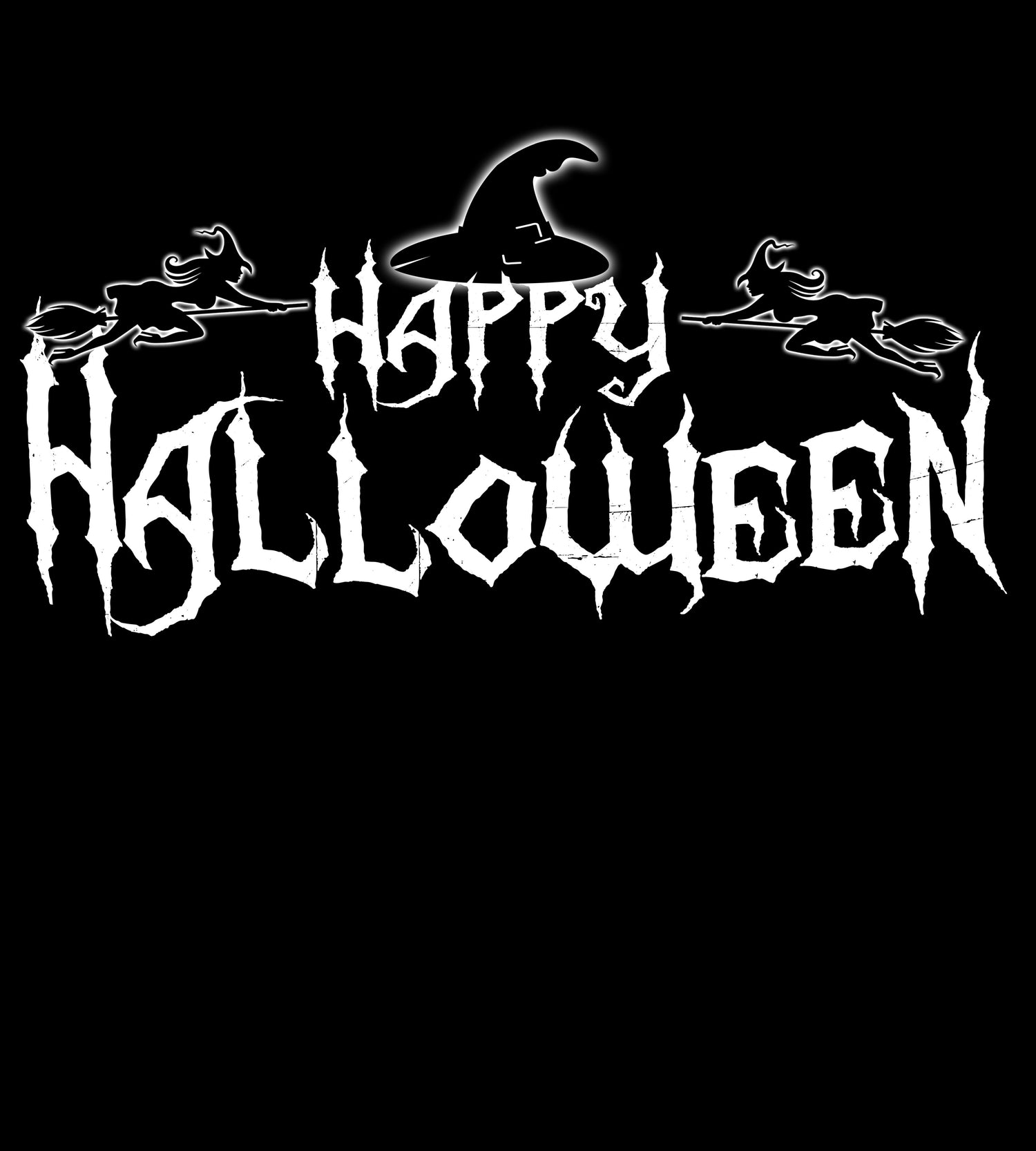 Happy Halloween Weiß