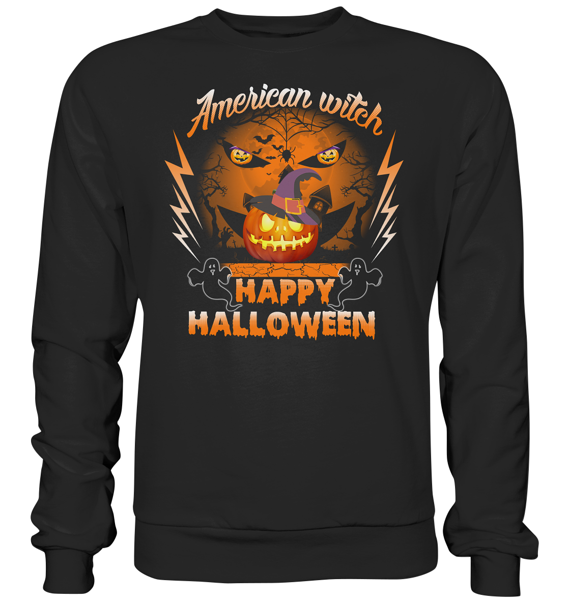 American Witch (Kürbis) - Basic Sweatshirt