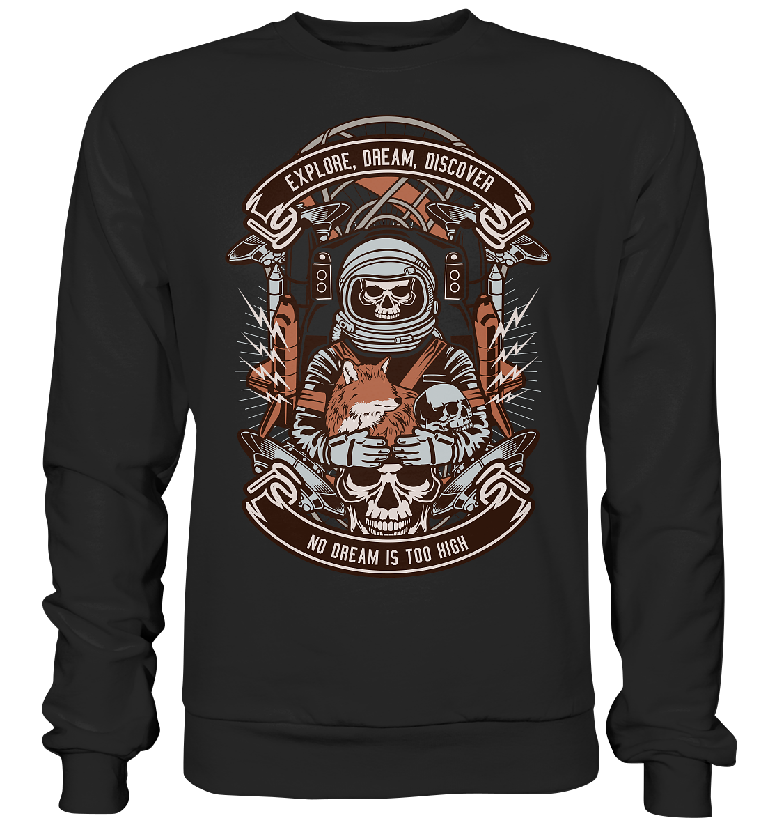 Astronaut Skull - Basic Sweatshirt