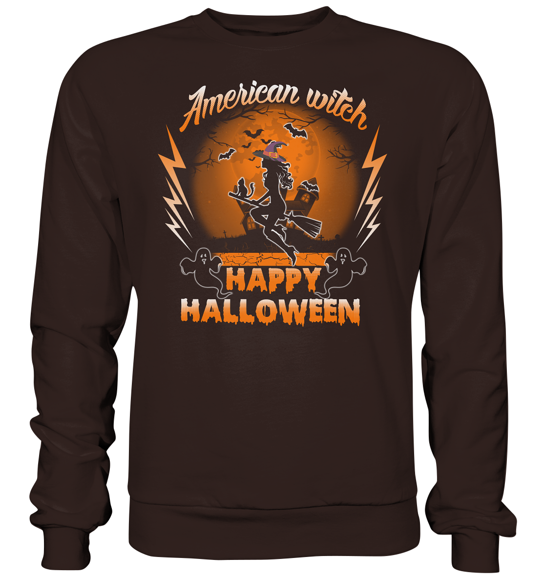 American Witch (Orange) - Basic Sweatshirt