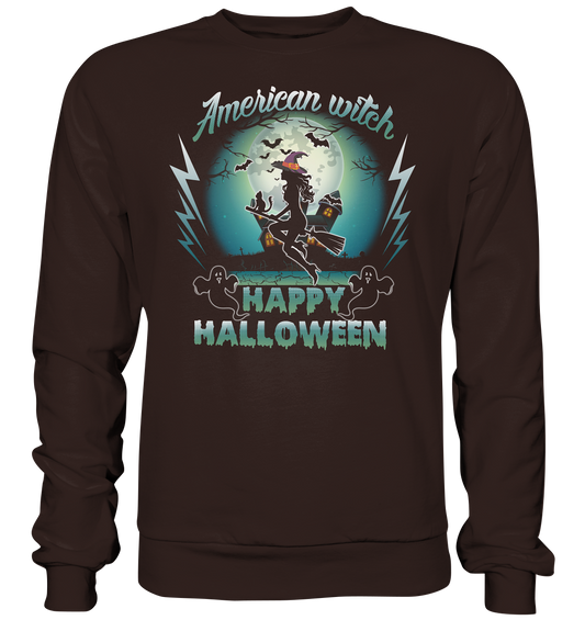 American Witch (Blau) - Basic Sweatshirt