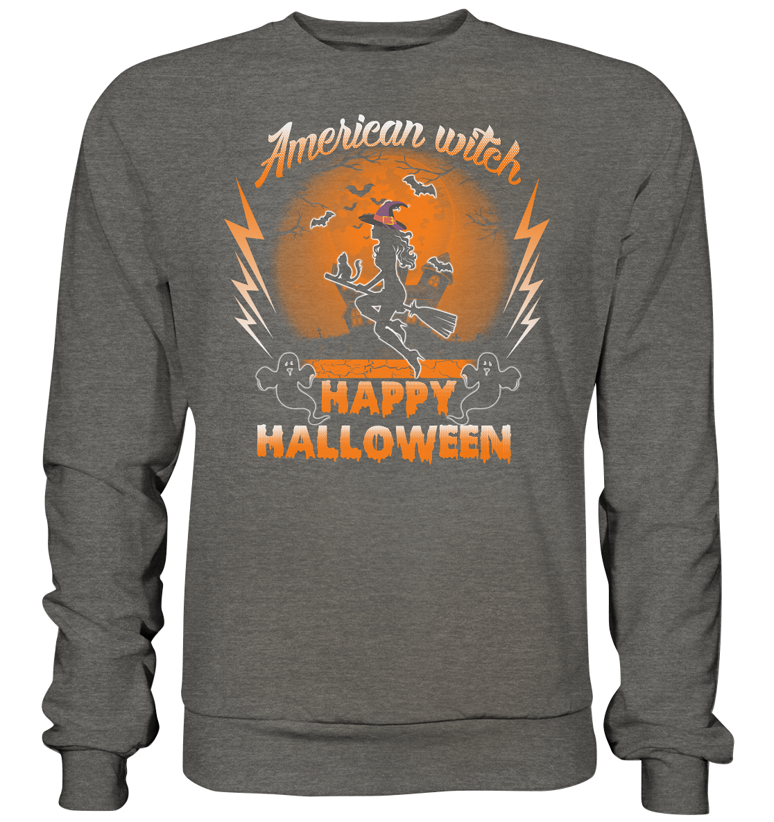 American Witch (Orange) - Basic Sweatshirt