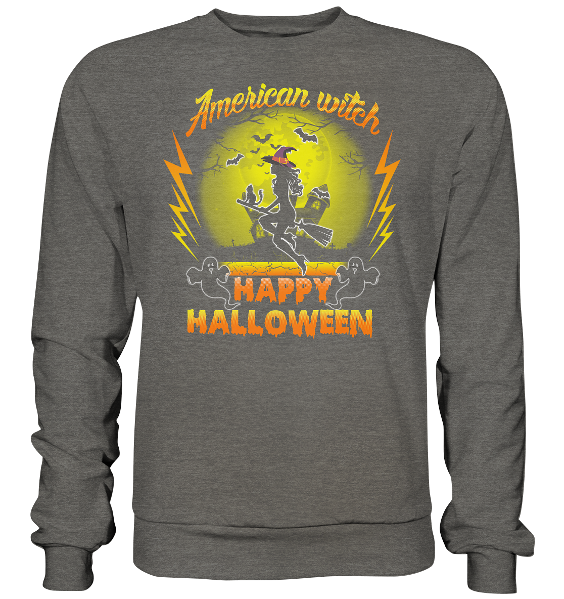 American Witch (Gelb) - Basic Sweatshirt