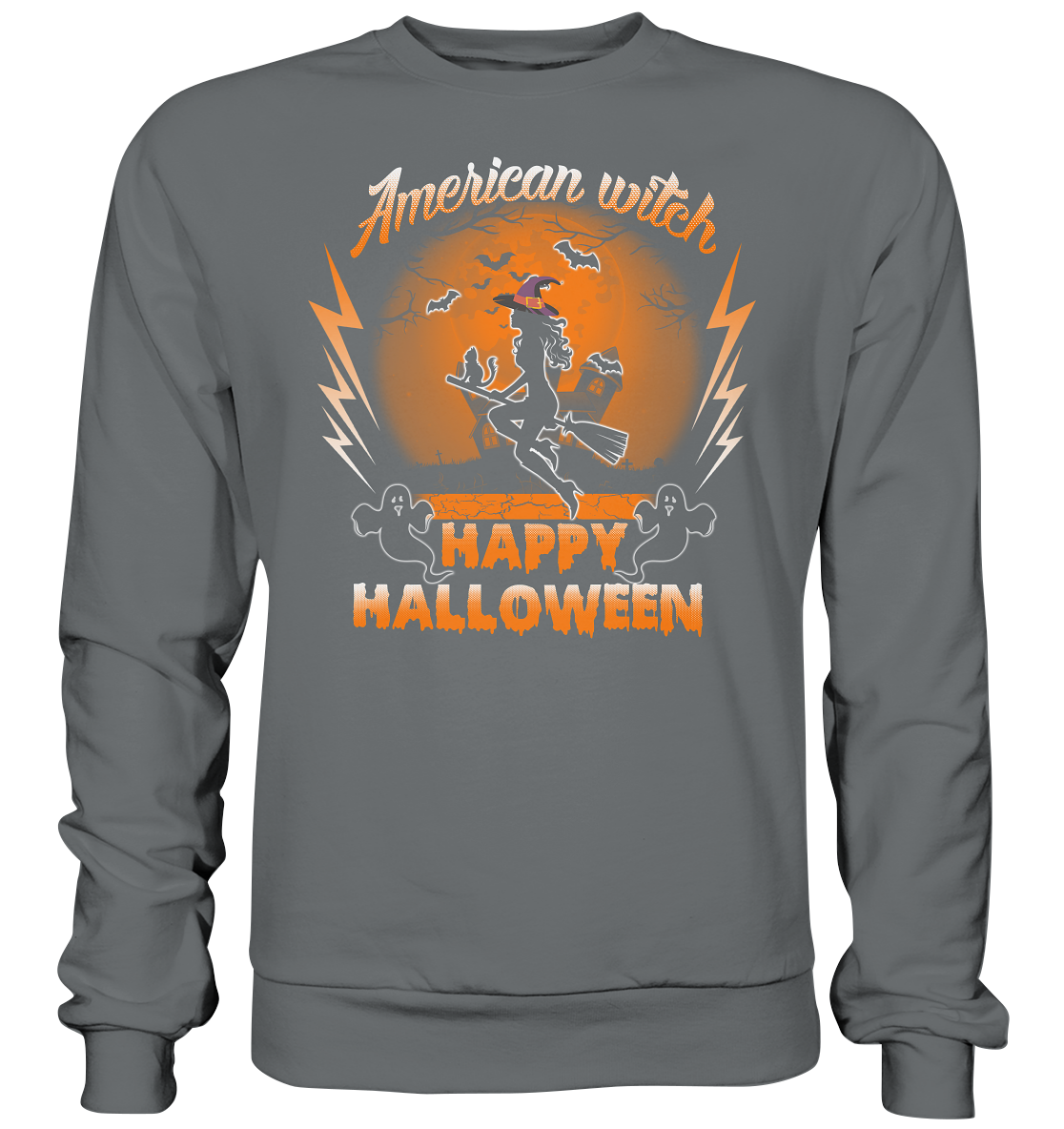 American Witch (Orange) - Basic Sweatshirt