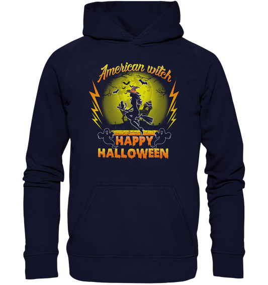 American Witch (Gelb) - Basic Unisex Hoodie