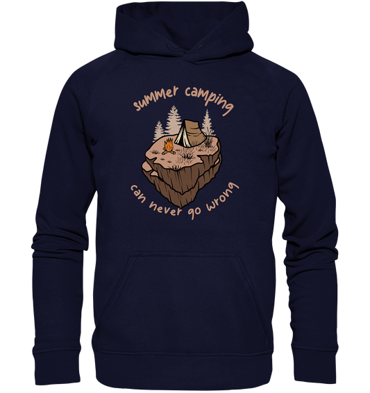 Summer Camping Can Never Go Wrong - Basic Unisex Hoodie