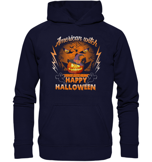 American Witch (Kürbis) - Basic Unisex Hoodie