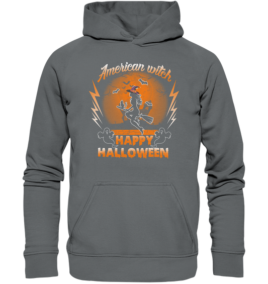 American Witch (Orange) - Basic Unisex Hoodie