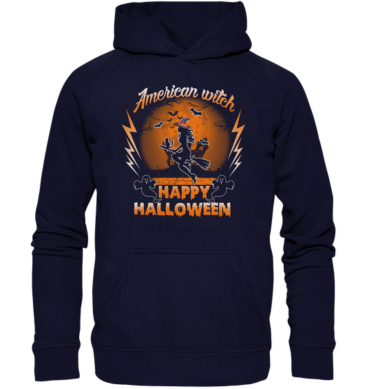 American Witch (Orange) - Basic Unisex Hoodie XL