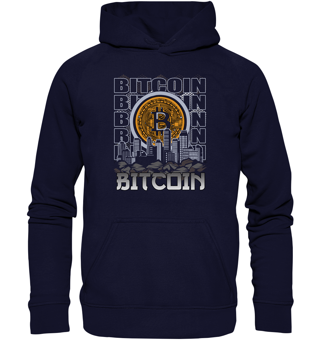 Bitcoin Town - Basic Unisex Hoodie XL