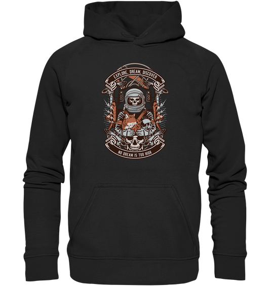 Astronaut Skull - Basic Unisex Hoodie XL