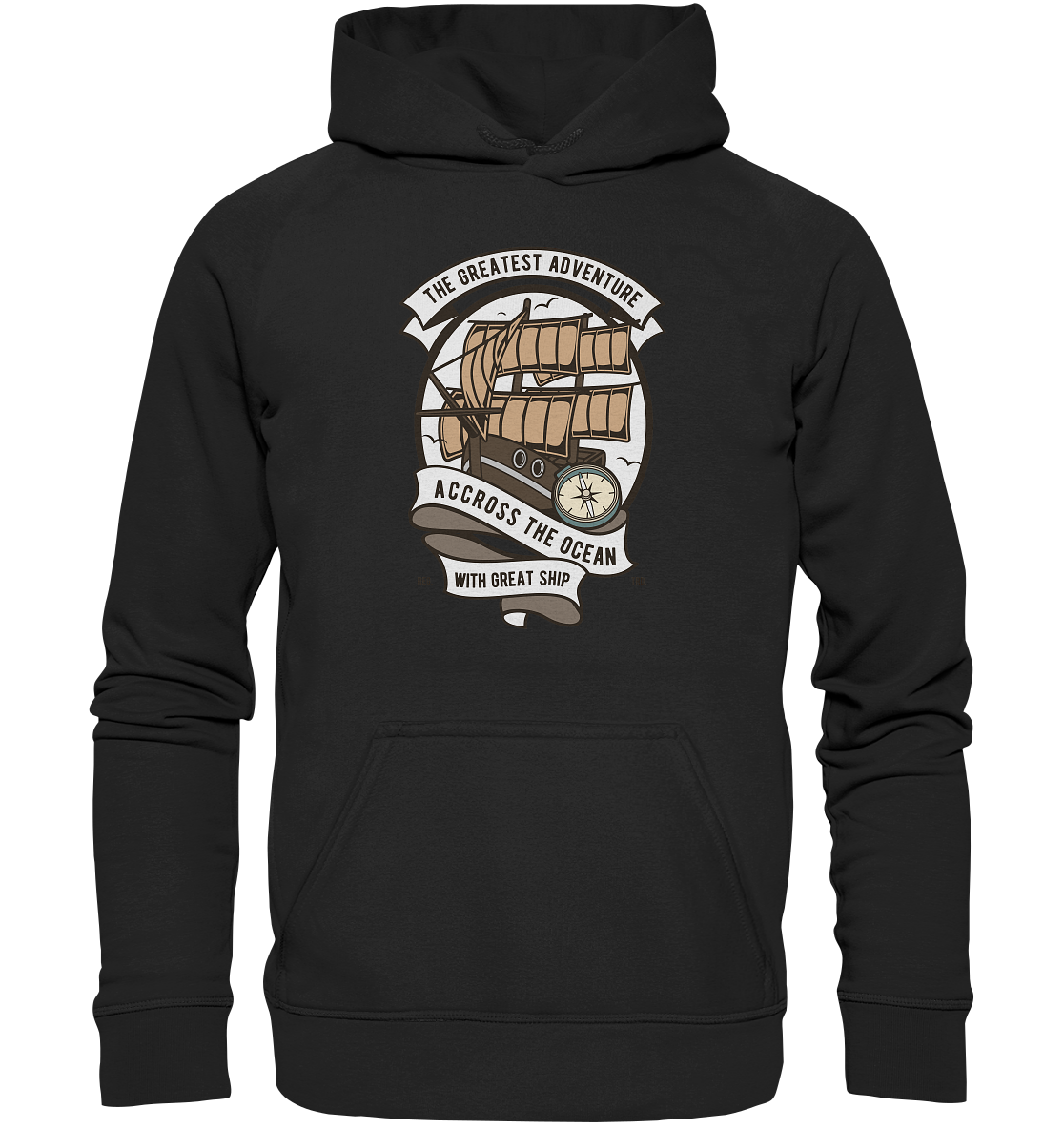 Accross The Ocean - Basic Unisex Hoodie XL