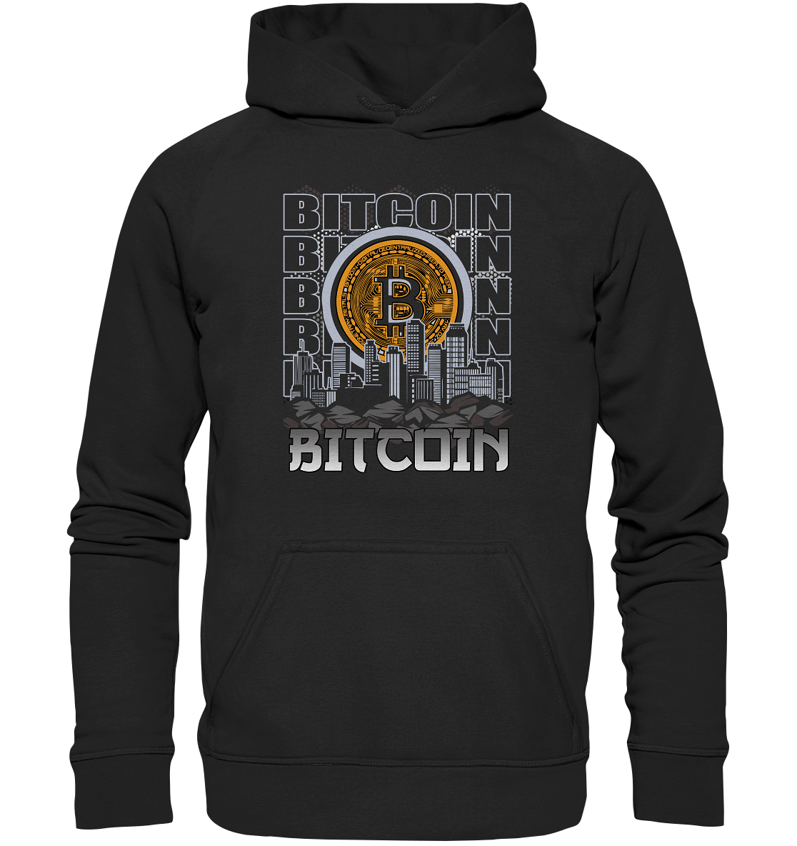 Bitcoin Town - Basic Unisex Hoodie XL