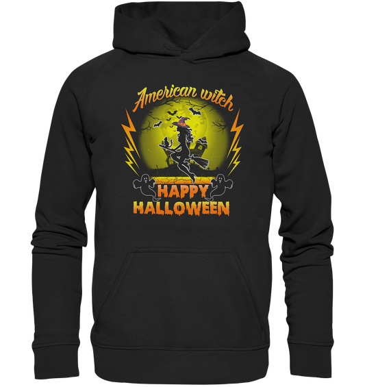 American Witch (Gelb) - Basic Unisex Hoodie XL