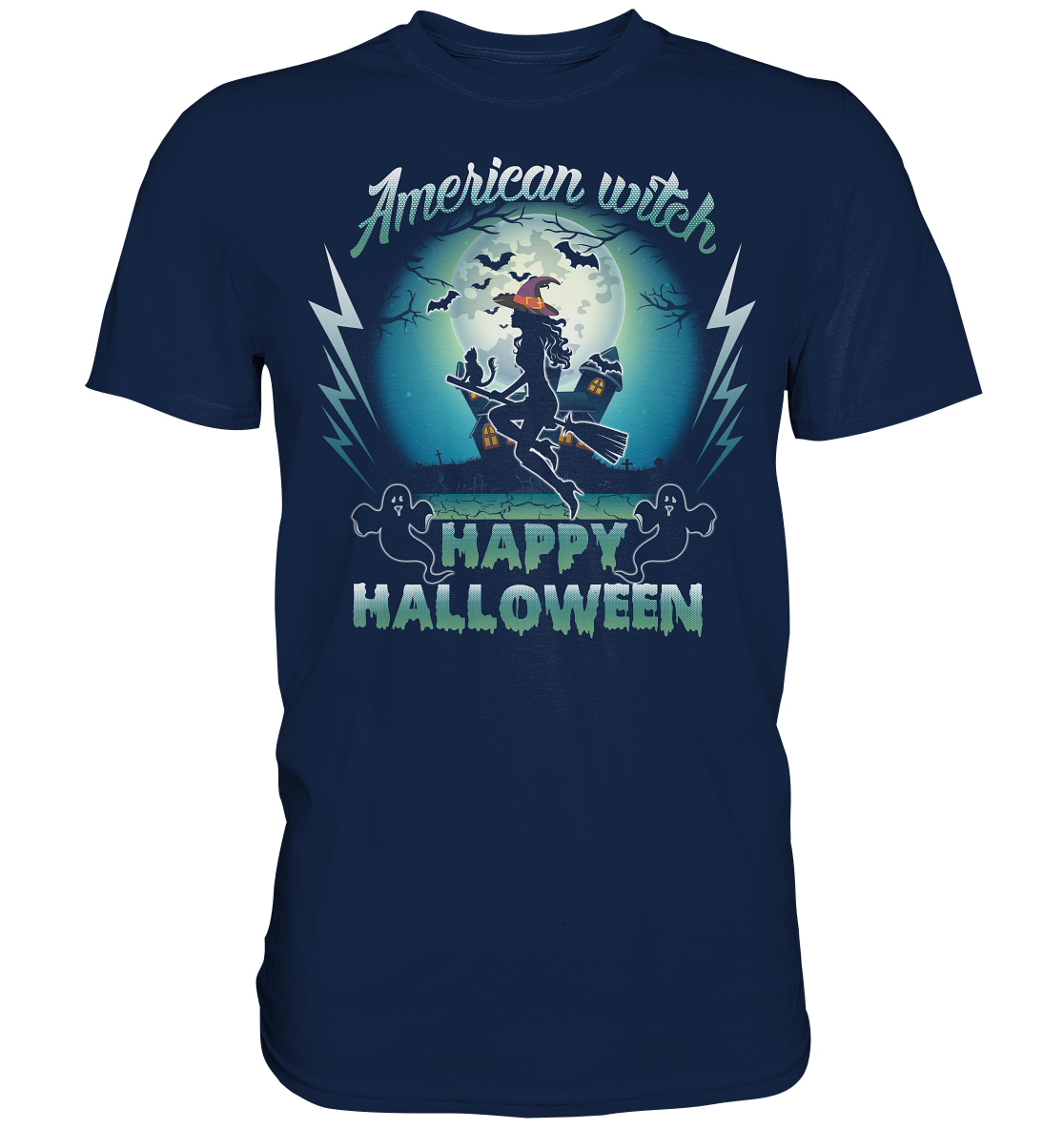 American Witch (Blau) - Classic Shirt