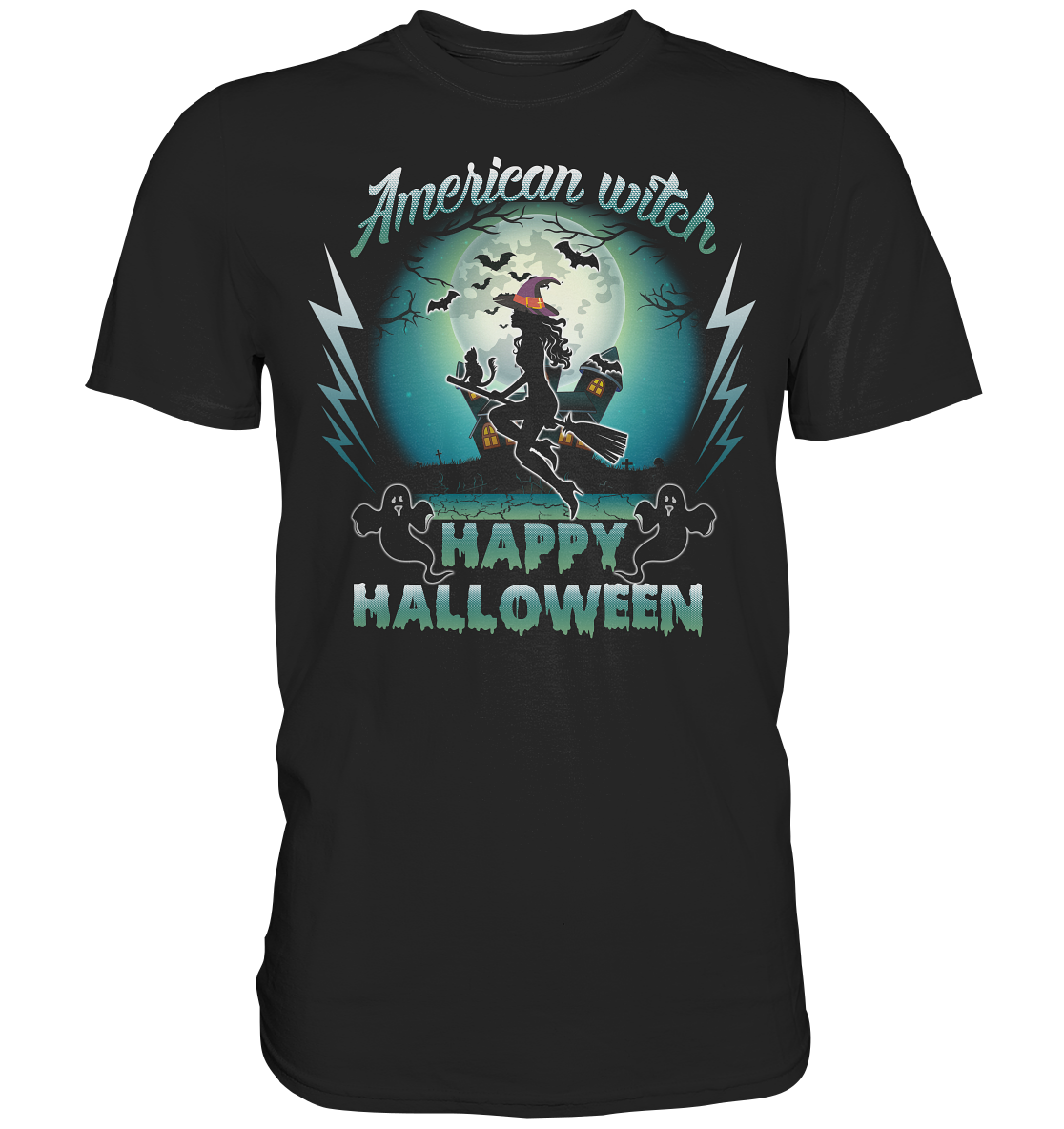 American Witch (Blau) - Classic Shirt
