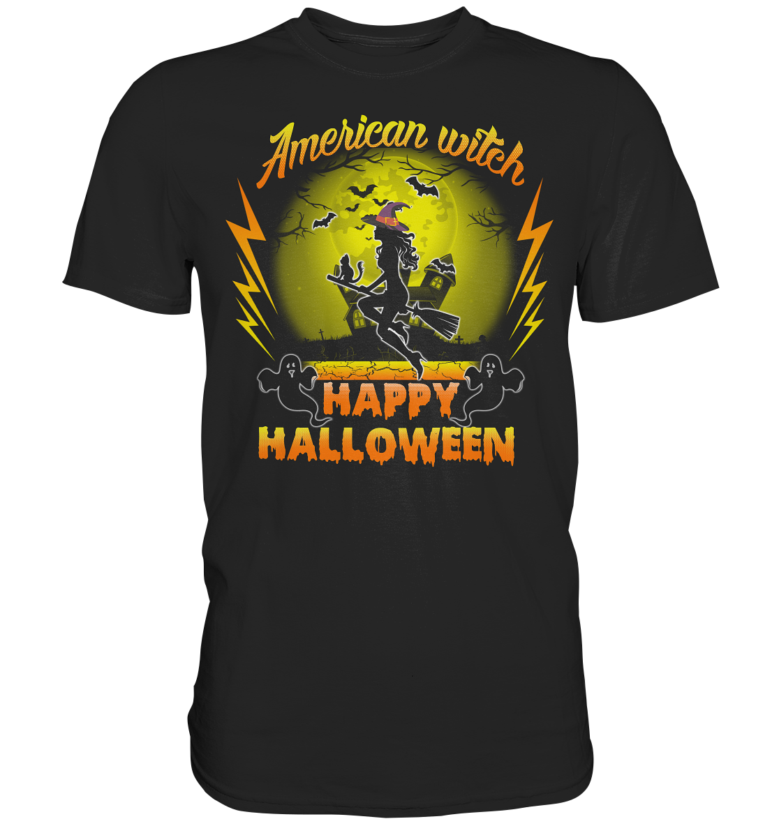 American Witch (Gelb) - Classic Shirt