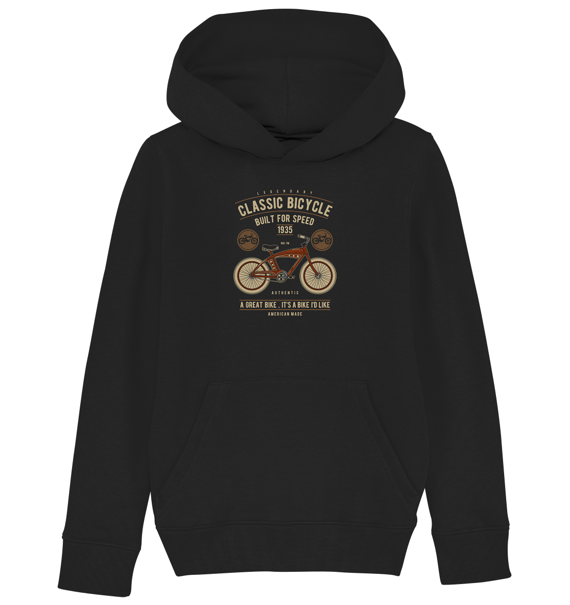 Classic Bicycle - Kids Organic Hoodie
