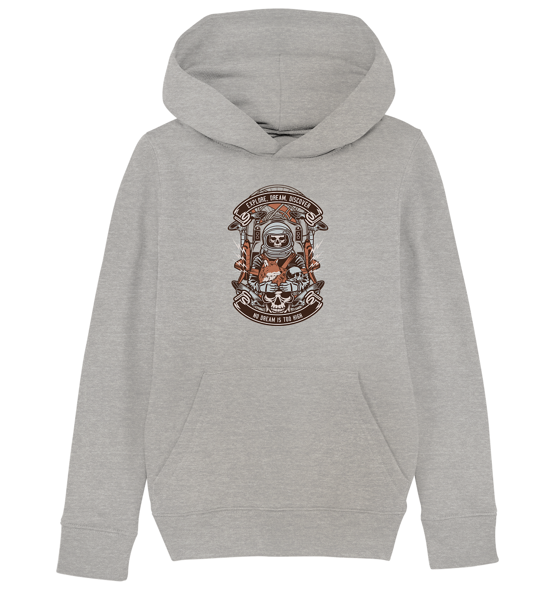 Astronaut Skull - Kids Organic Hoodie