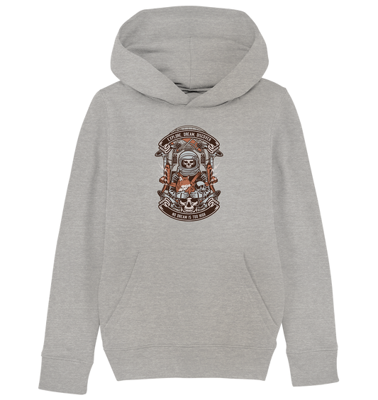 Astronaut Skull - Kids Organic Hoodie