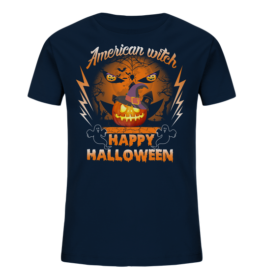 American Witch (Kürbis) - Kids Organic Shirt