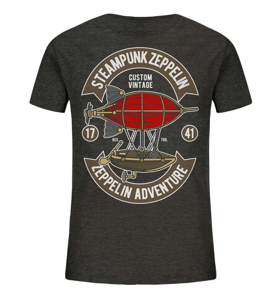 Steampunk Zeppelin - Kids Organic Shirt