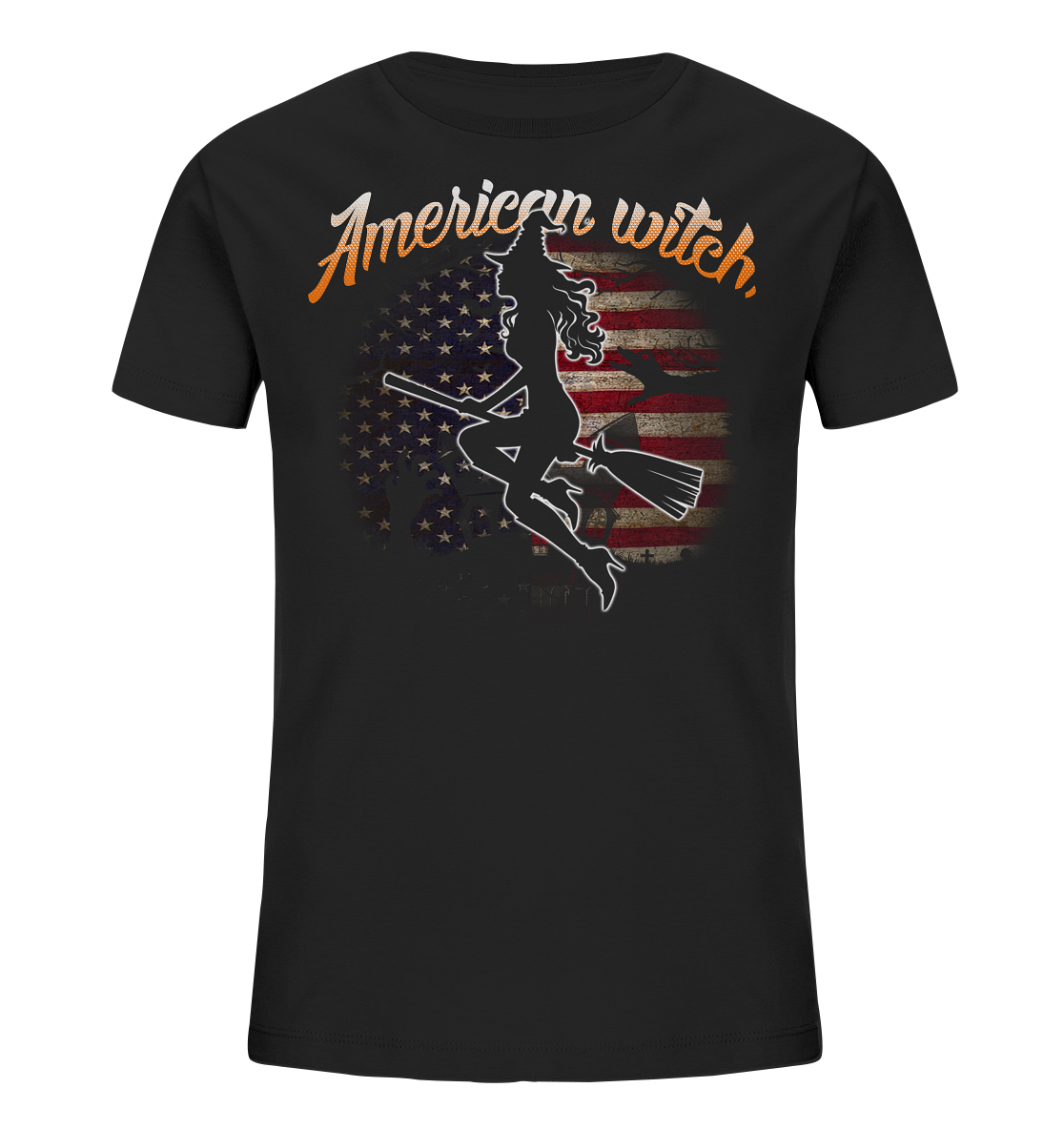 American Witch (Flagge) - Kids Organic Shirt