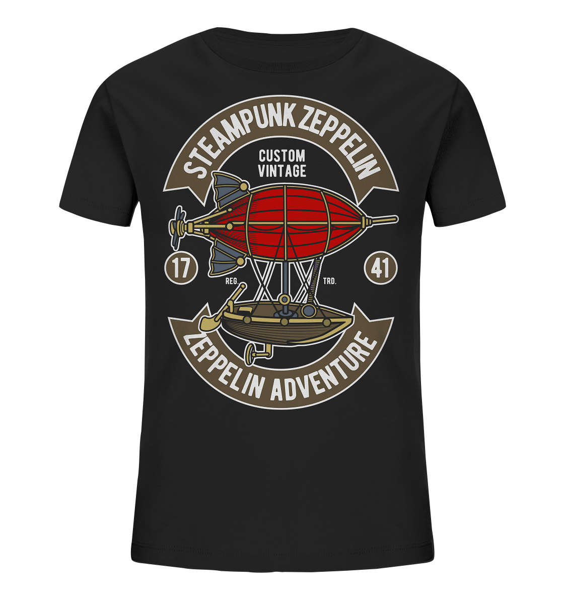 Steampunk Zeppelin - Kids Organic Shirt