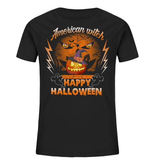 American Witch (Kürbis) - Kids Organic Shirt