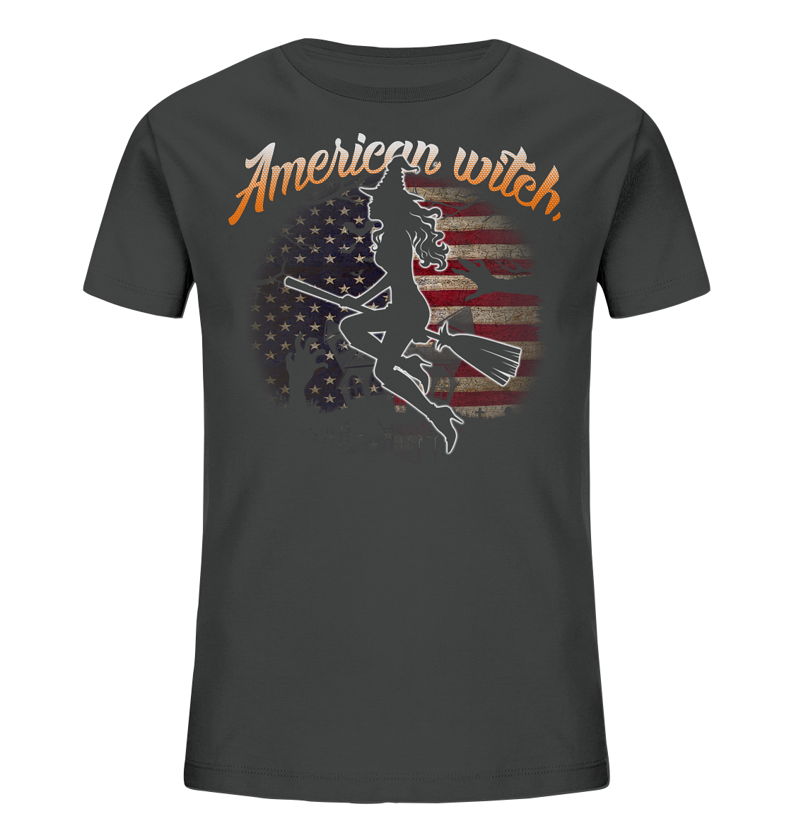 American Witch (Flagge) - Kids Organic Shirt