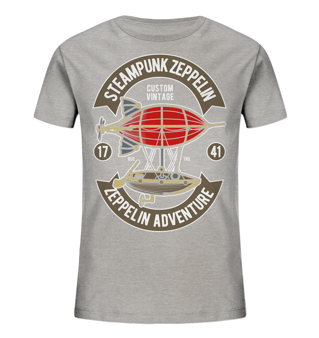 Steampunk Zeppelin - Kids Organic Shirt