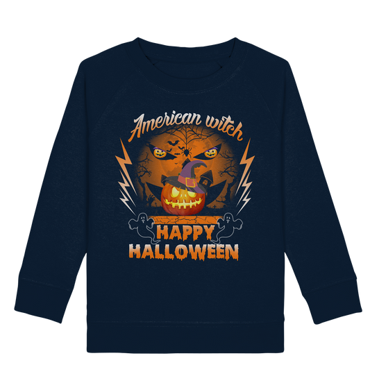 American Witch (Kürbis) - Kids Organic Sweatshirt
