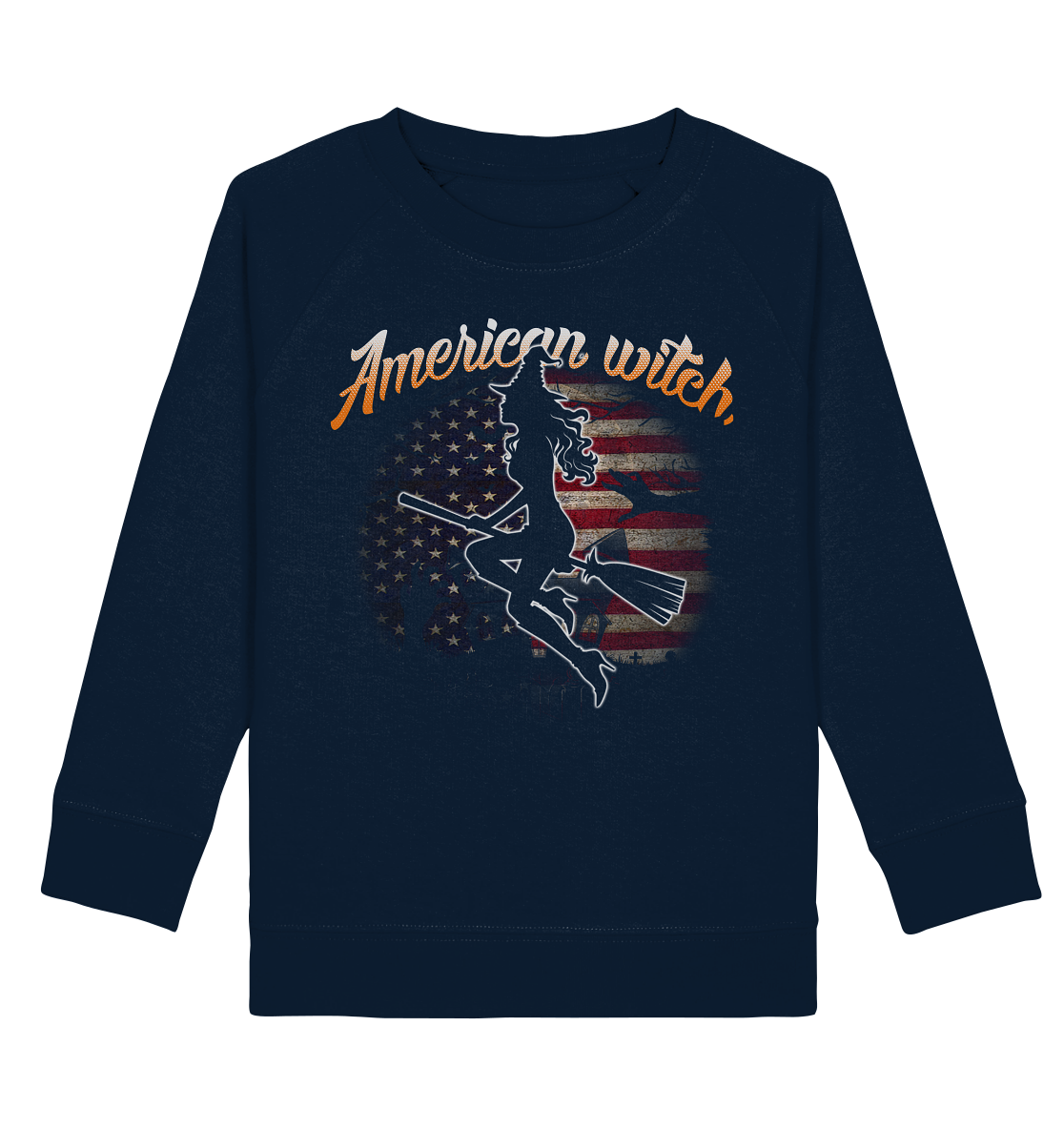 American Witch (Flagge) - Kids Organic Sweatshirt