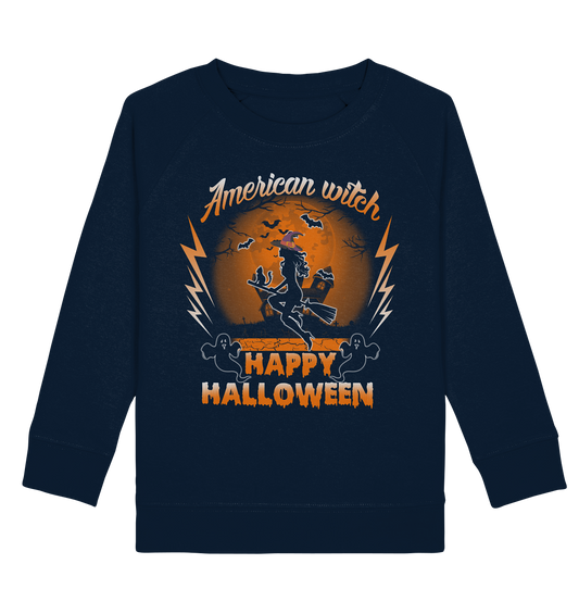 American Witch (Orange) - Kids Organic Sweatshirt