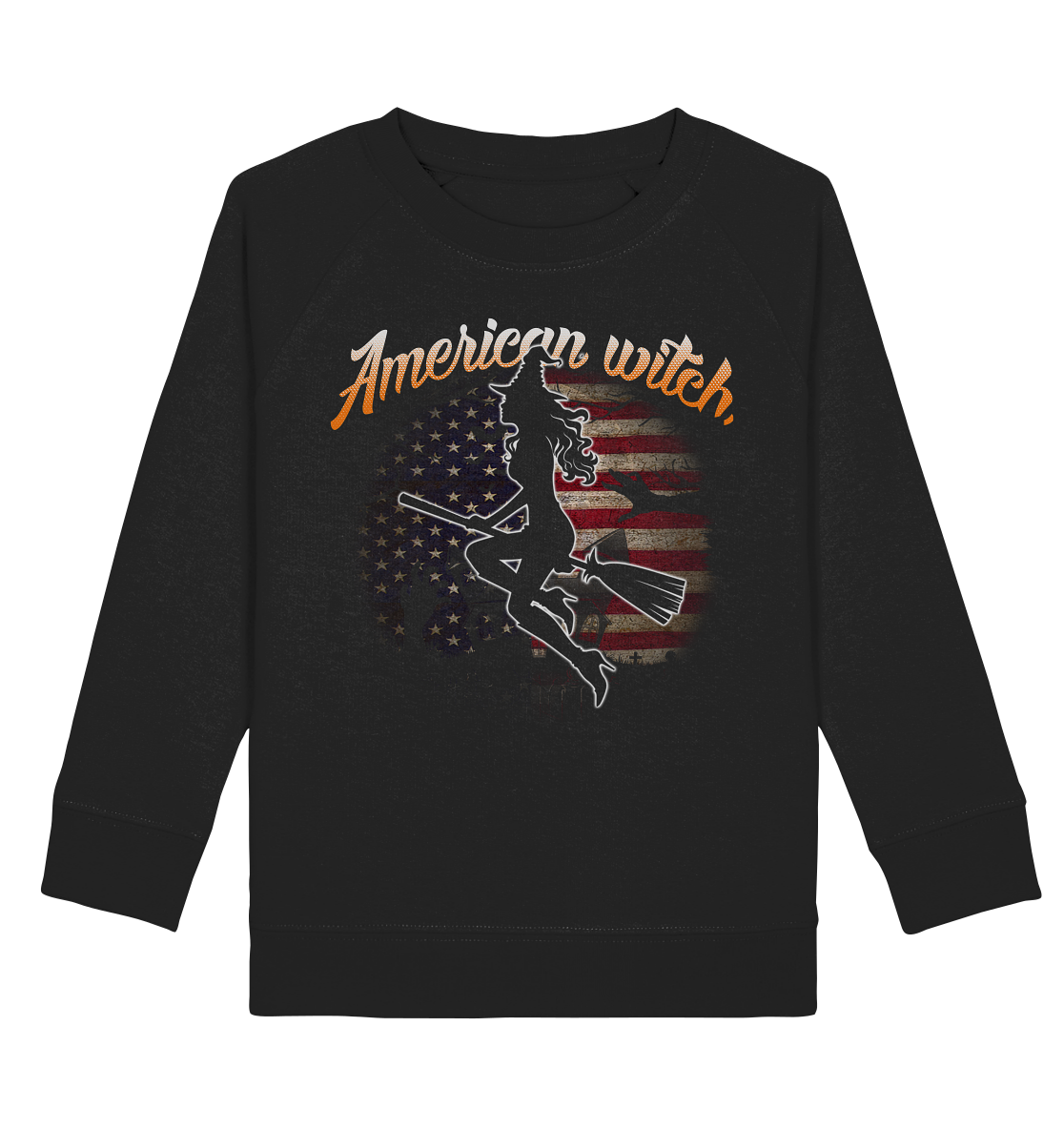 American Witch (Flagge) - Kids Organic Sweatshirt