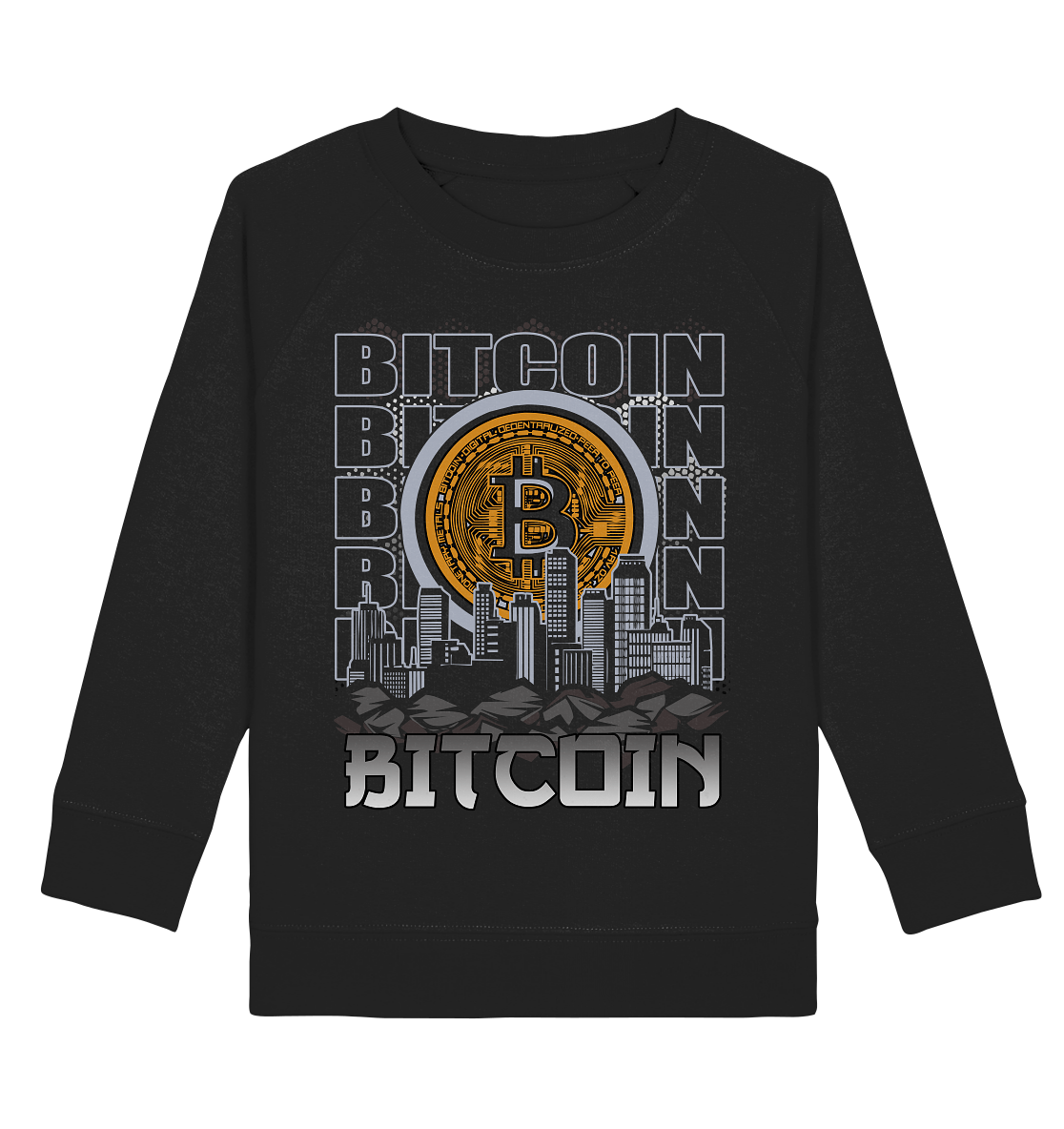 Bitcoin Town - Kids Organic Sweatshirt