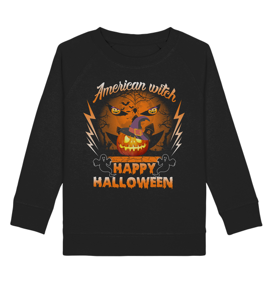 American Witch (Kürbis) - Kids Organic Sweatshirt