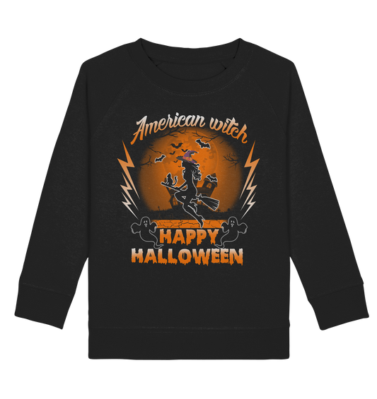 American Witch (Orange) - Kids Organic Sweatshirt