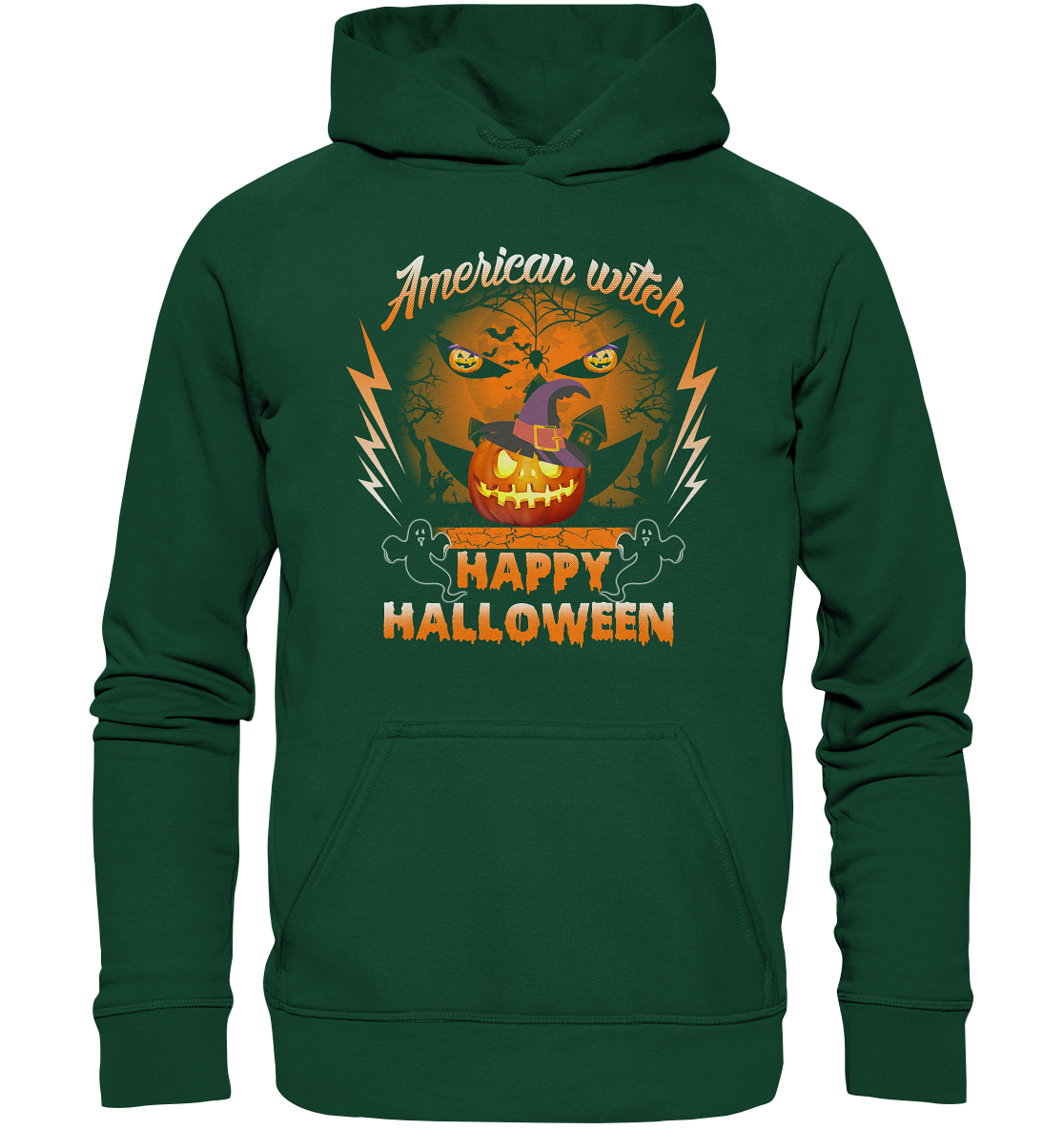 American Witch (Kürbis) - Kids Premium Hoodie