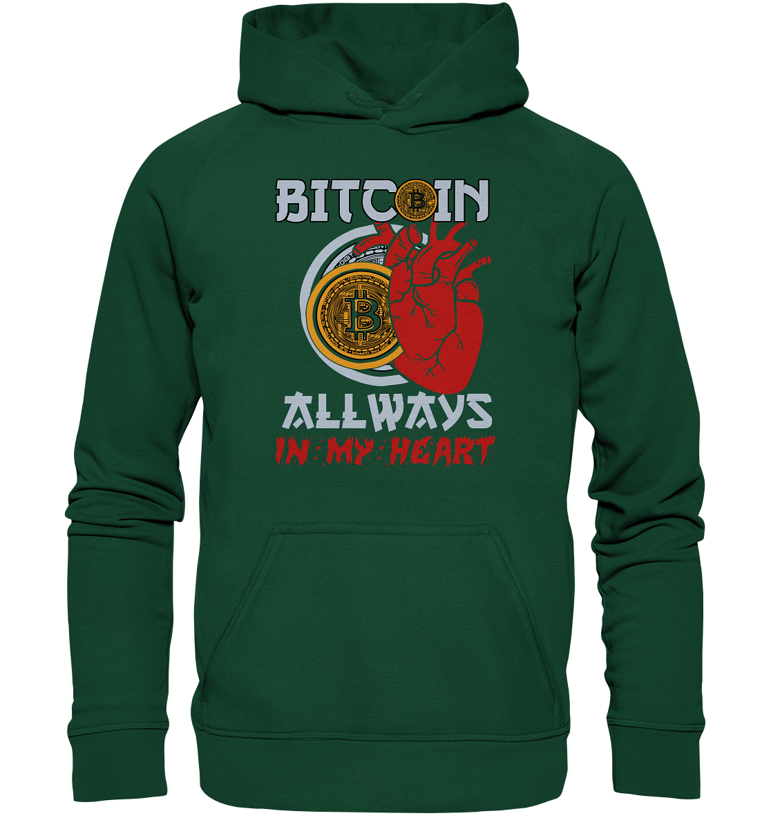 Bitcoin Allways in my Heart - Kids Premium Hoodie