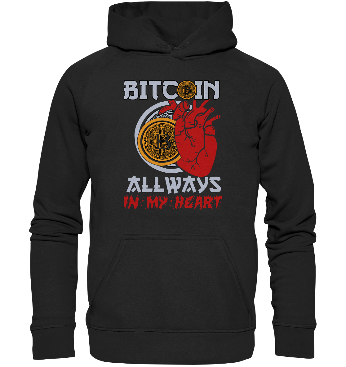 Bitcoin Allways in my Heart - Kids Premium Hoodie