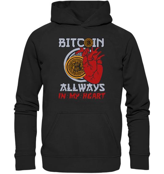 Bitcoin Allways in my Heart - Kids Premium Hoodie