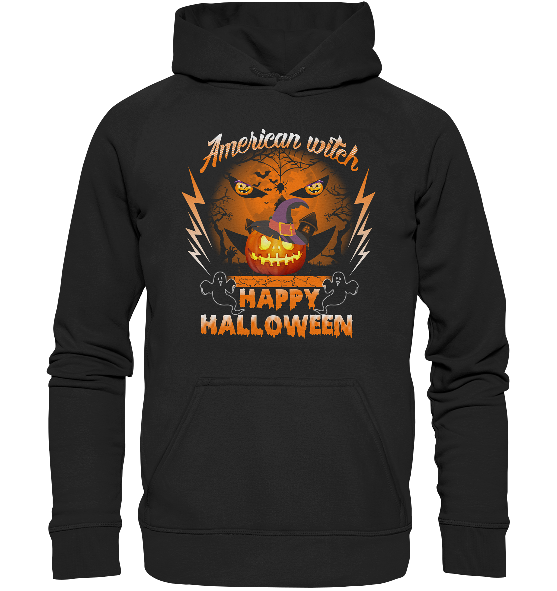 American Witch (Kürbis) - Kids Premium Hoodie