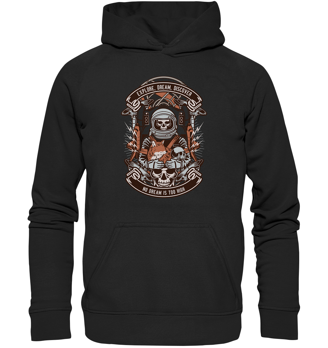 Astronaut Skull - Kids Premium Hoodie