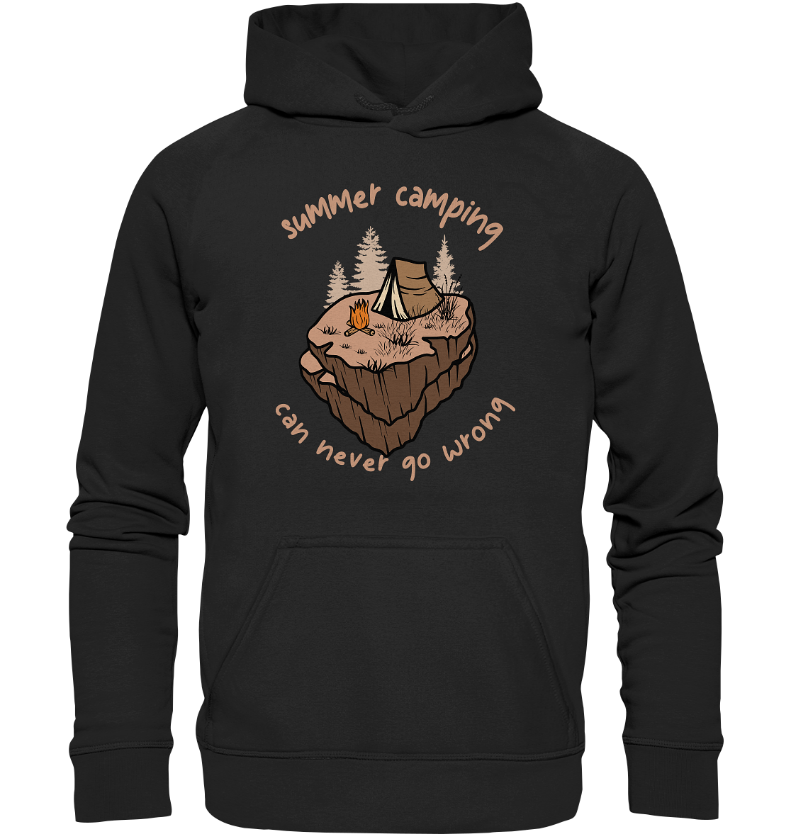 Summer Camping Can Never Go Wrong - Kids Premium Hoodie