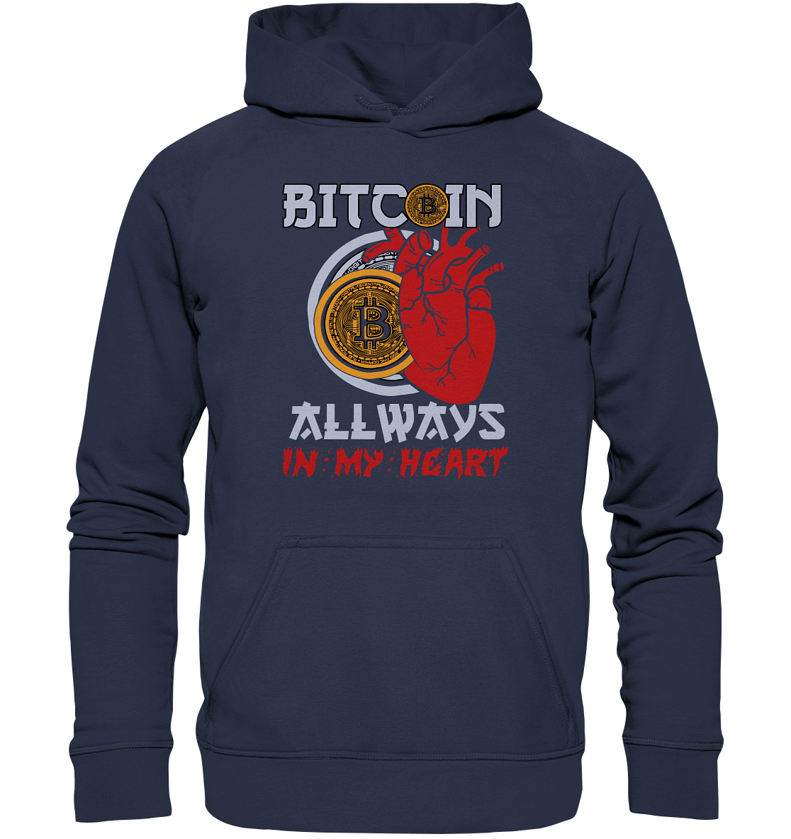 Bitcoin Allways in my Heart - Kids Premium Hoodie