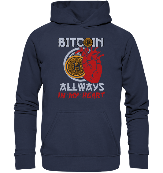 Bitcoin Allways in my Heart - Kids Premium Hoodie