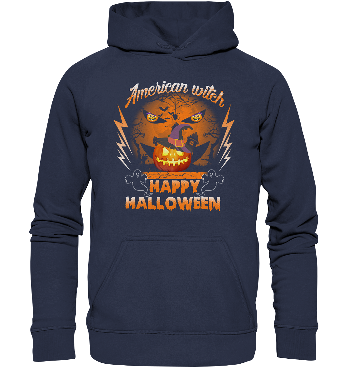 American Witch (Kürbis) - Kids Premium Hoodie