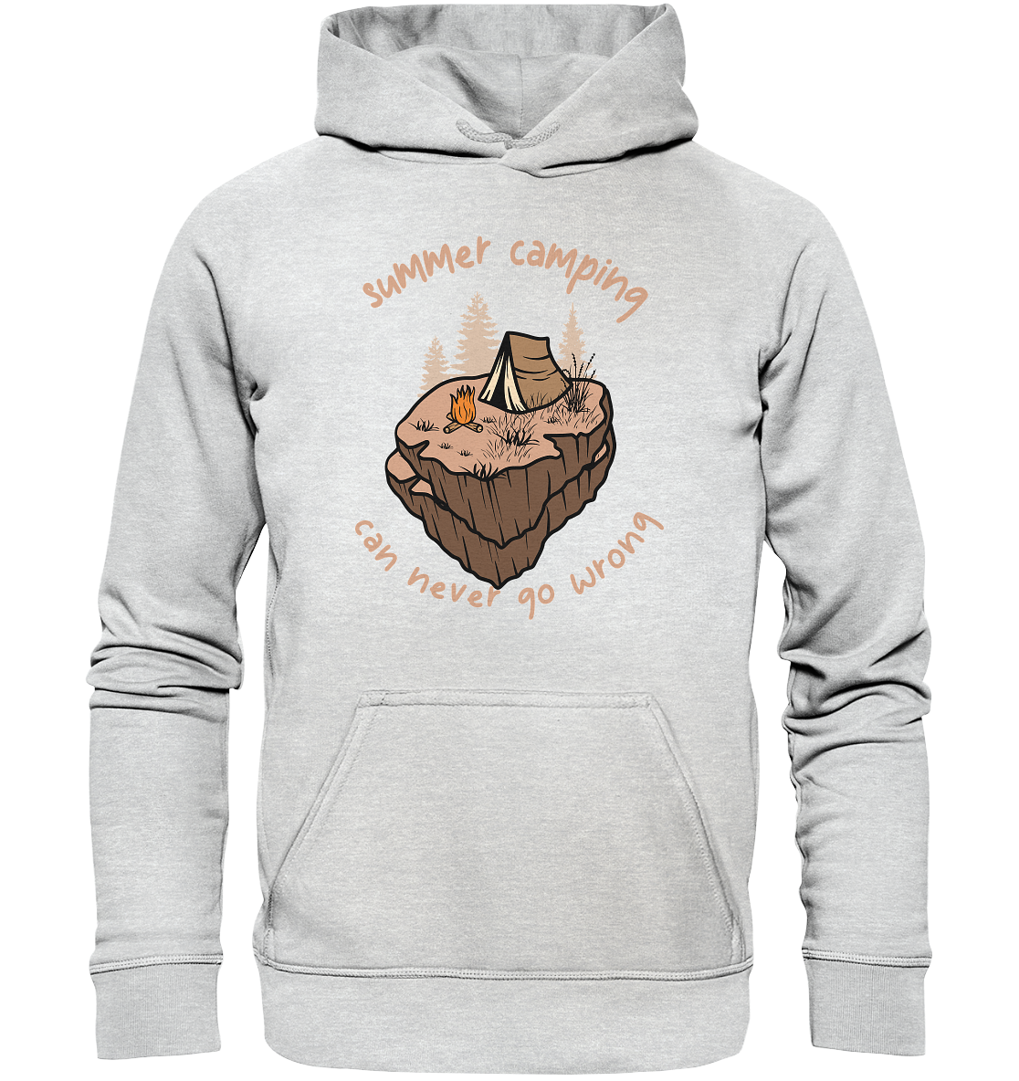 Summer Camping Can Never Go Wrong - Kids Premium Hoodie